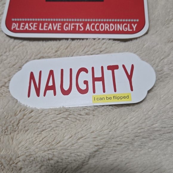 Attention Santa Holiday Changeable Sign Naughty or Nice NEW - Picture 3 of 10